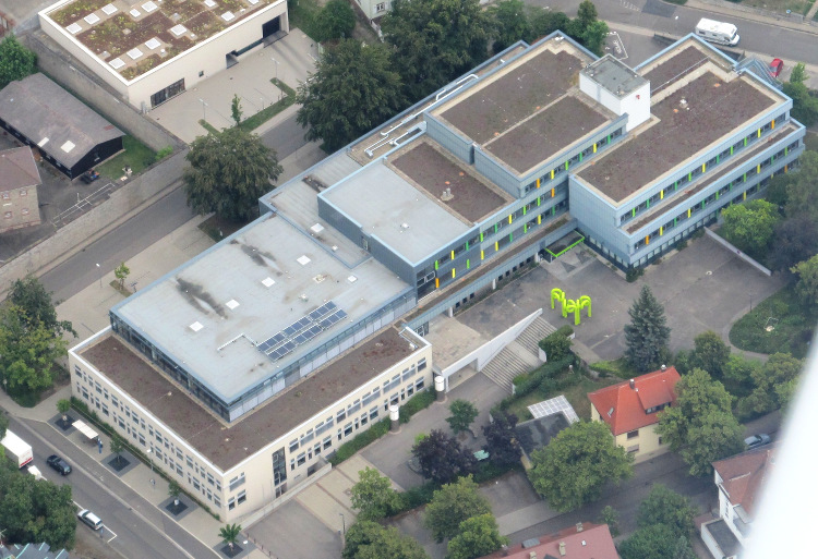 Die Käthe-Kollwitz-Schule von oben (Bild 2)