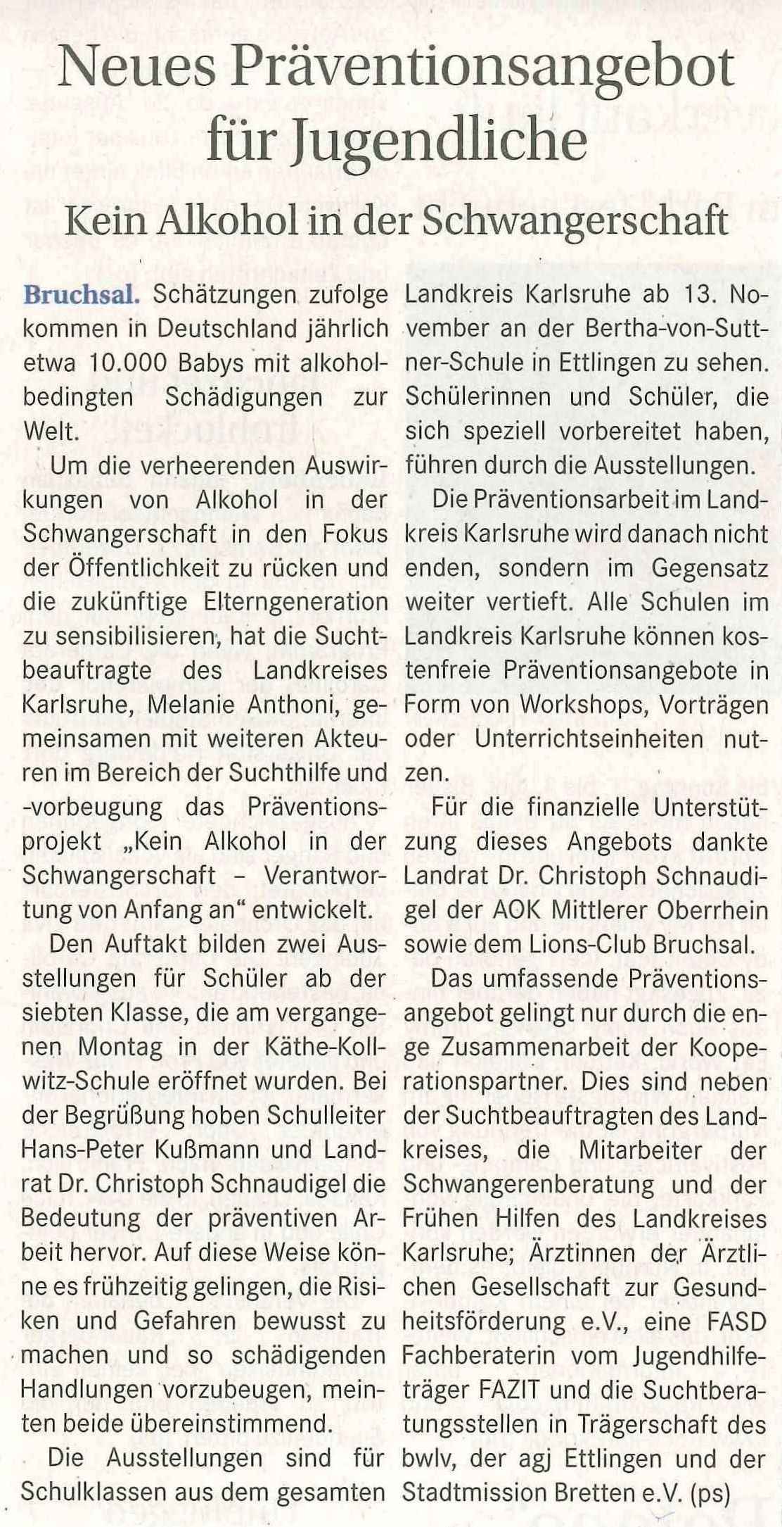 Artikel kein Alkohol in der Schwangerschaft