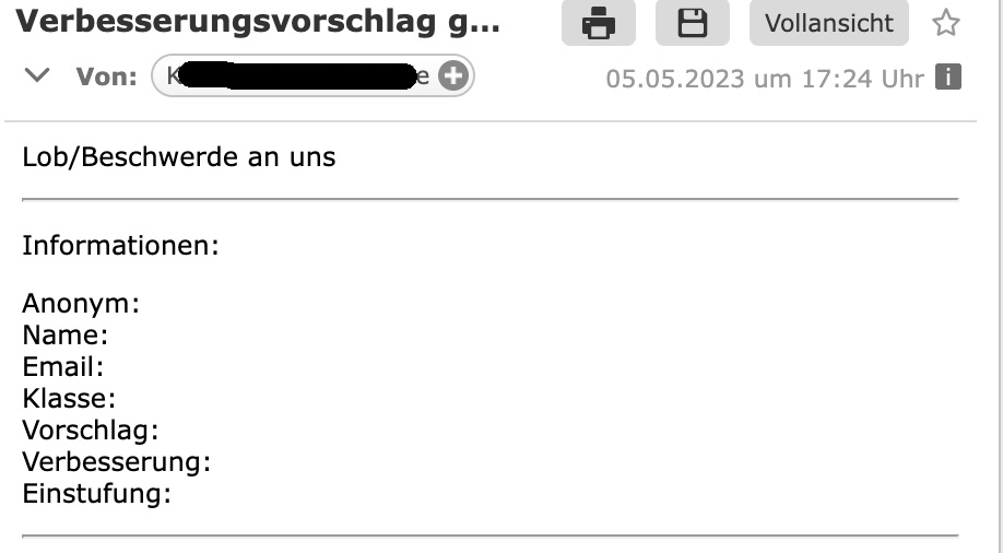 sent email is without data image 5