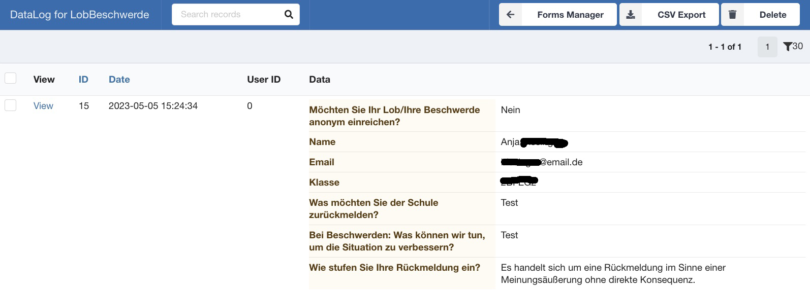 sent email is without data image 4